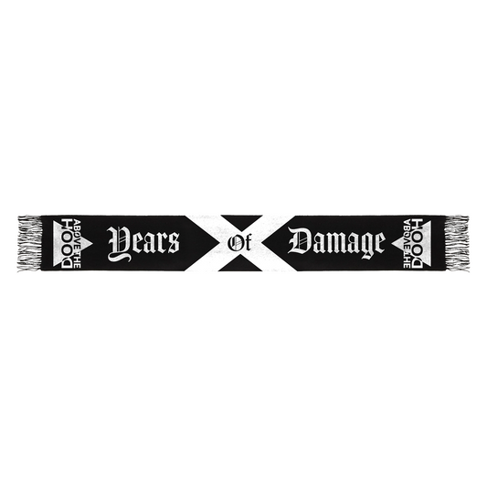 Pre Order - Scarf "Years Of Damage" Black